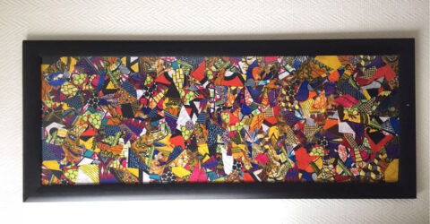 tableau en wax (tissus)