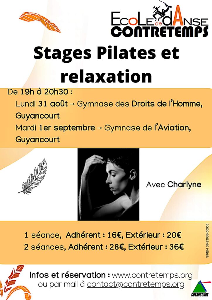 affiche du stage de pilates