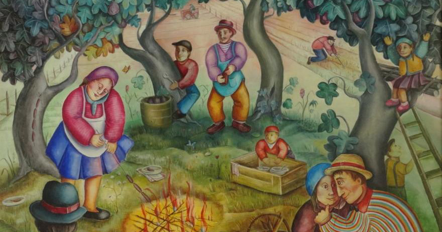 tableau "Déjeuner sous les figuiers"